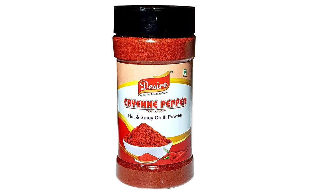 Desire Cayenne Pepper - Hot & Spicy Chili Powder   Bottle  200 grams